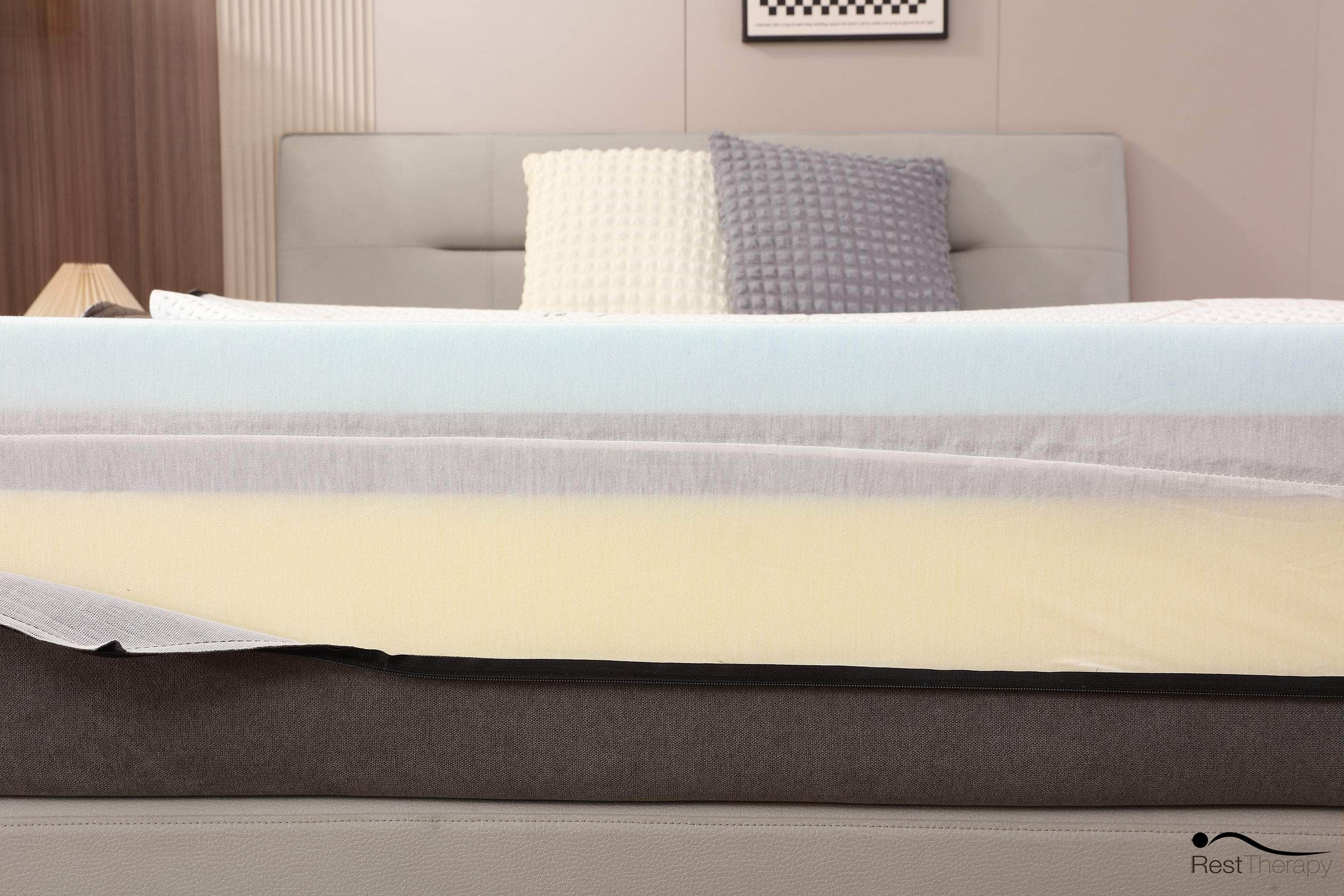 Rest Therapy Mattress 12 Inch Revive Bamboo Cool Gel Memory Foam Mattress - Available in 3 Sizes