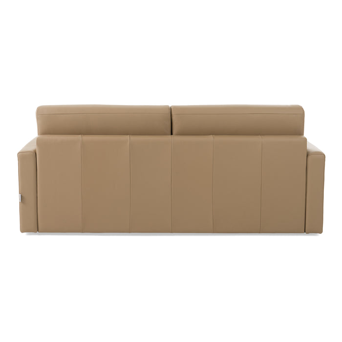 VIG Furnitur Lamod Italia Revers - Italian Modern Leather Queen Sofabed in Tan