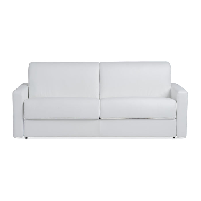 VIG Furnitur Lamod Italia Revers - Italian Modern Leather Queen Sofabed in White