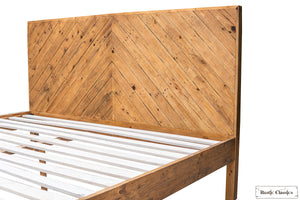 Rustic Classics Bed Cypress Reclaimed Wood Platform Bed in Spice - Available in 2 Sizes