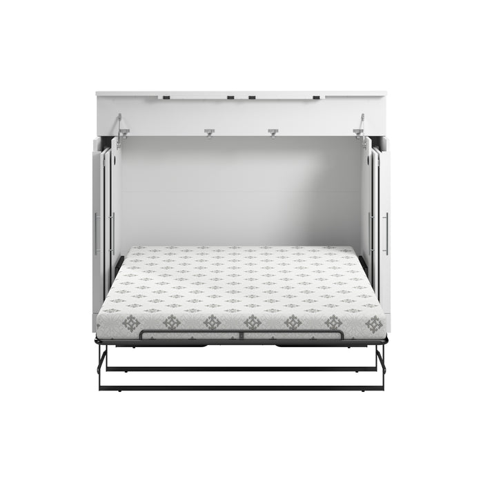 Modubox Nebula 69W Full Cabinet Bed with Matteress in White