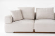 VIG Furnitur Divani Casa Simone - Modern off-White Fabric Sectional Sofa