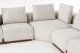 VIG Furnitur Divani Casa Simone - Modern off-White Fabric Sectional Sofa