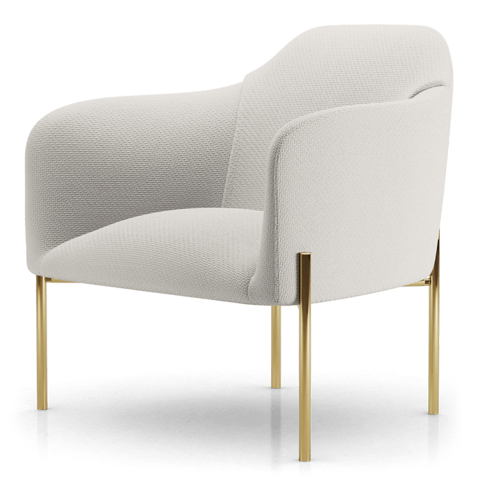 Modloft Tiemann Lounge Chair Birch Fabric