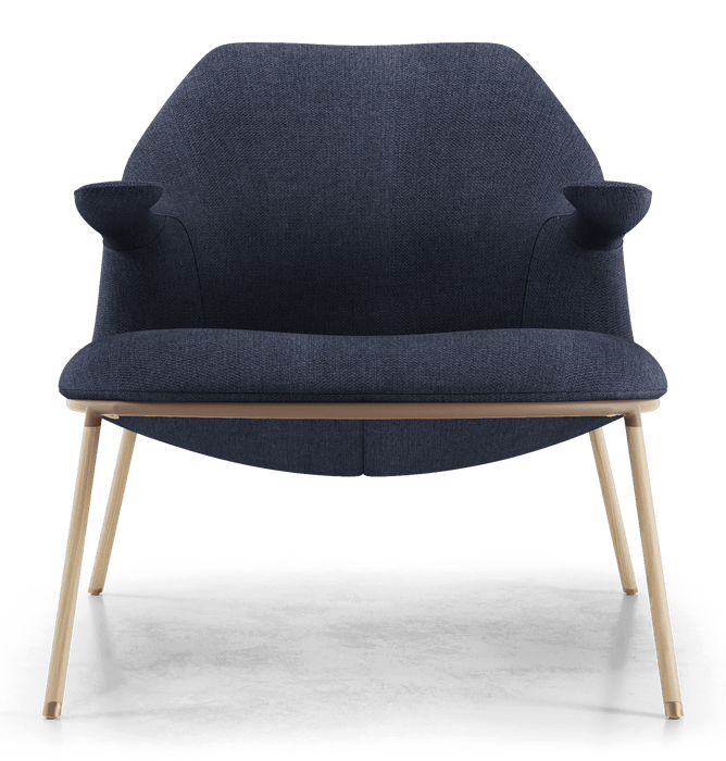 Modloft Gansevoort Lounge Chair Medieval Blue Fabric