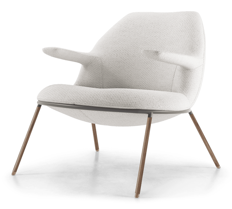 Modloft Gansevoort Lounge Chair Birch Fabric