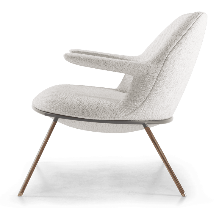 Modloft Gansevoort Lounge Chair Birch Fabric