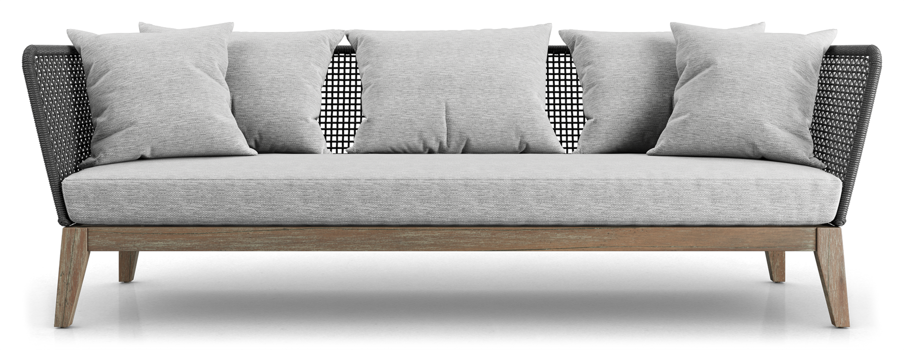 Modloft Netta Sofa Feather Grey Fabric