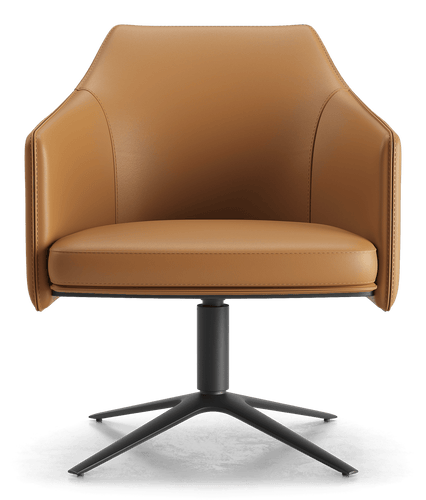 Modloft Claytonne Accent Chair Turmeric Leather