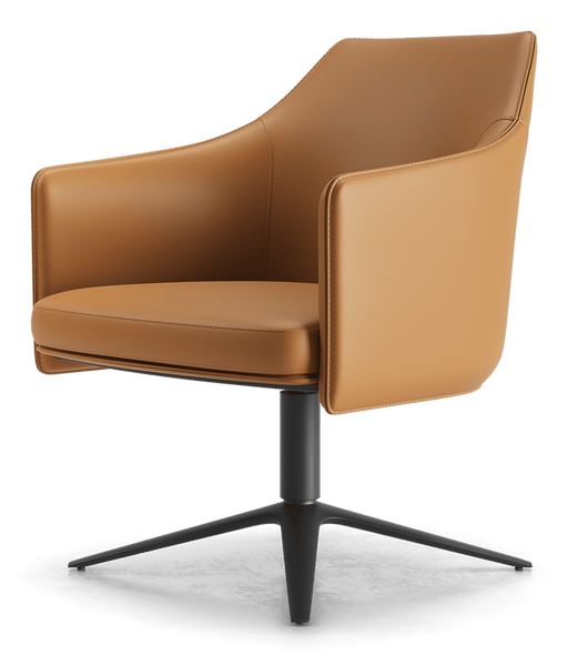 Modloft Claytonne Accent Chair Turmeric Leather