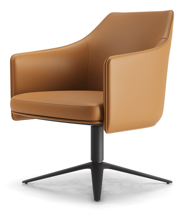 Modloft Claytonne Accent Chair Turmeric Leather