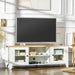 Aosom Homcom Fireplace Tv Stand For Tvs Up To 60 inches, Wood Tv Cabinet W/ Storage Doors Or Living Room, offic in White