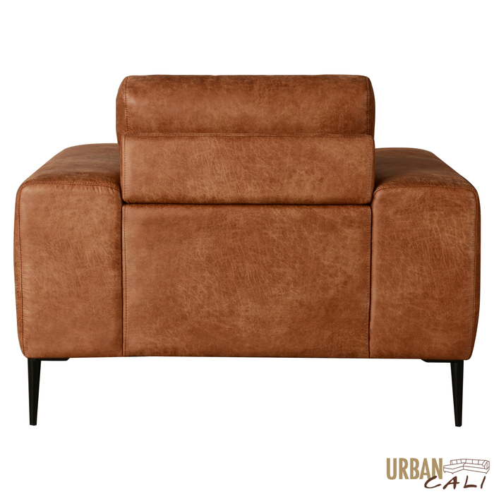 Fresno 3 Piece Sofa, Loveseat, and Chair Set in Rustic Light Brown