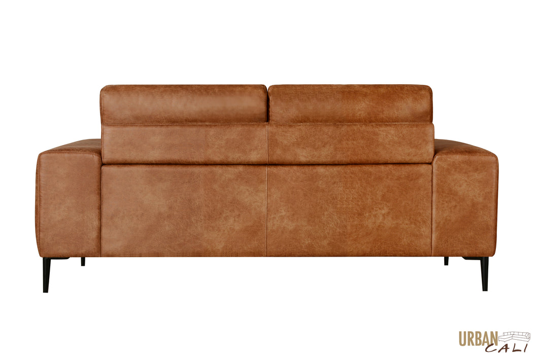 Fresno 3 Piece Sofa, Loveseat, and Chair Set in Rustic Light Brown