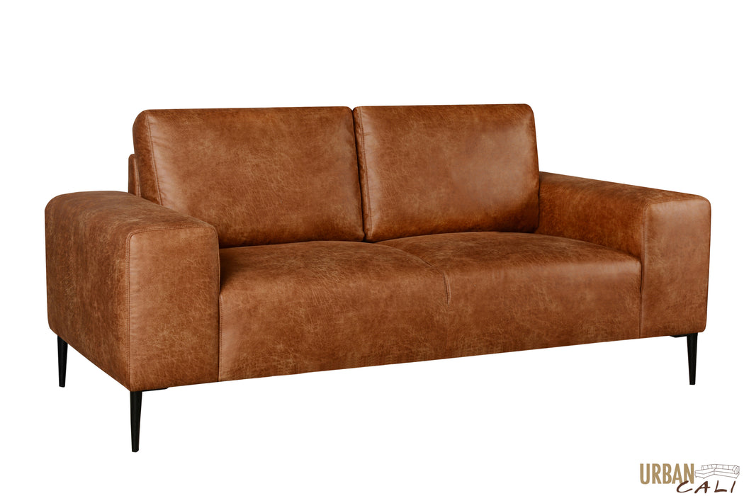 Fresno 3 Piece Sofa, Loveseat, and Chair Set in Rustic Light Brown