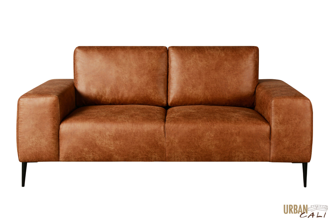 Fresno 3 Piece Sofa, Loveseat, and Chair Set in Rustic Light Brown