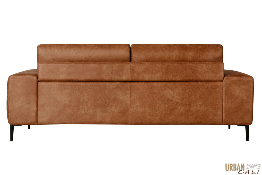 Fresno 3 Piece Sofa, Loveseat, and Chair Set in Rustic Light Brown