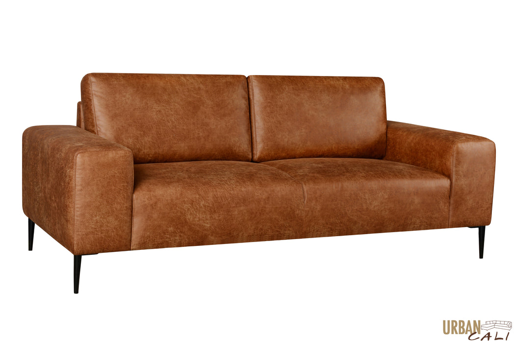 Fresno 3 Piece Sofa, Loveseat, and Chair Set in Rustic Light Brown