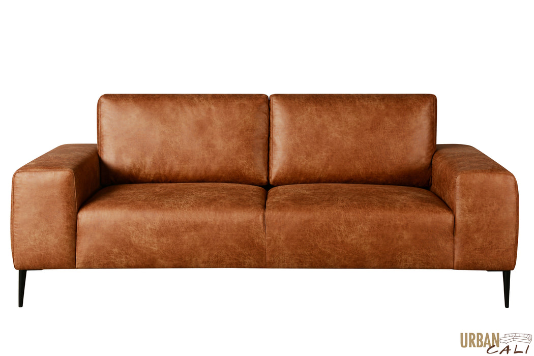 Fresno 3 Piece Sofa, Loveseat, and Chair Set in Rustic Light Brown