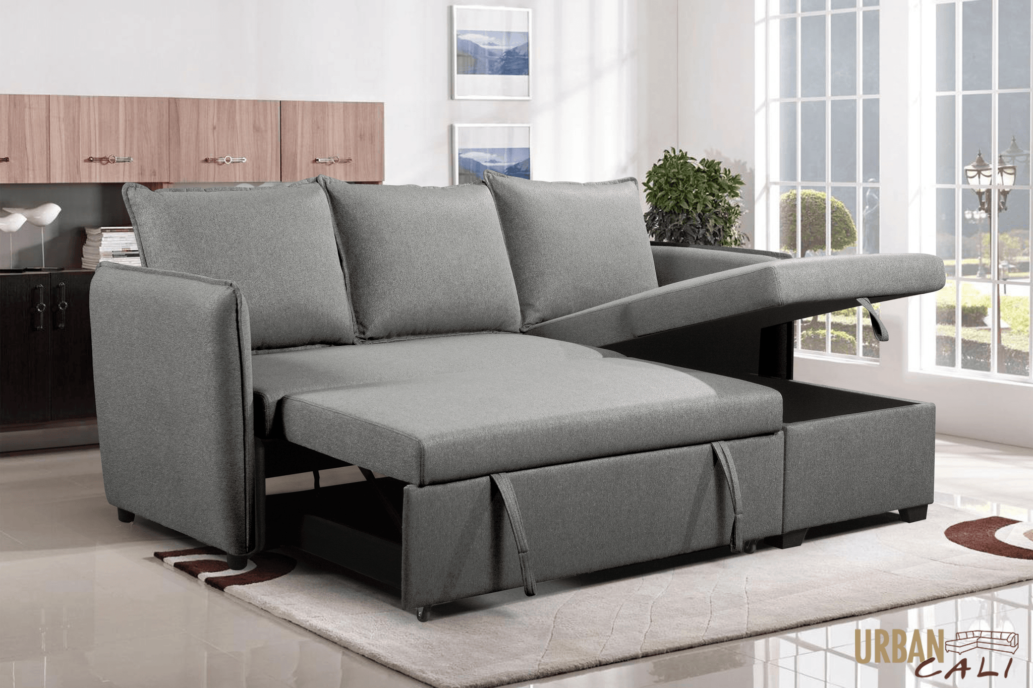 Sectional Sofas In Canada Wholesale Furniture Brokers Canada   Urban Cali Sleeper Sectional Laguna Sleeper Sectional Sofa Bed With Reversible Storage Chaise In Nela Ash 30570364928062 2048x1368 