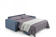 VIG Furnitur Italy Urrita - Modern Gray Fabric Sofa Bed w/ Mattress in Blue