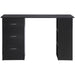 Aosom Homcom Computer Writing Desk Study Table Student Workstation W/ 3 Shelf & 3 Storage Drawers Home office Furniture in Black