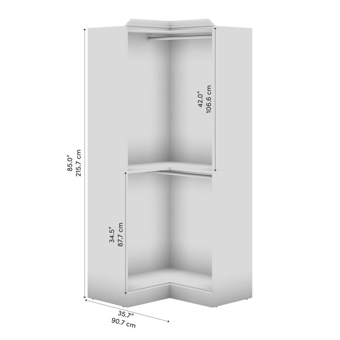 Versatile 36” Corner Closet Organizer - Available in 3 Colours