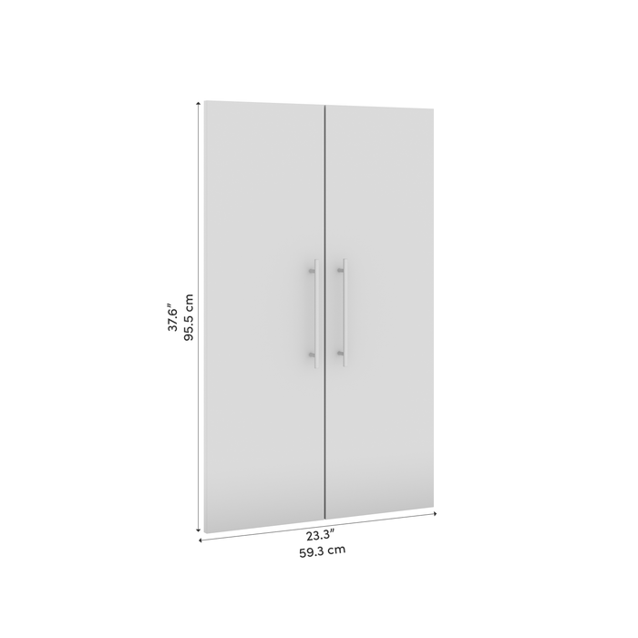 Modubox Nebula 24W 2 Door Set For Nebula 25W Closet Organizer in White