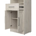 Modubox Key West 25W Closet Organizer with Drawer and Doors in Linen White Oak