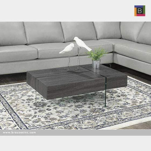 Brassex 3-Way Storage Coffee Table in Grey