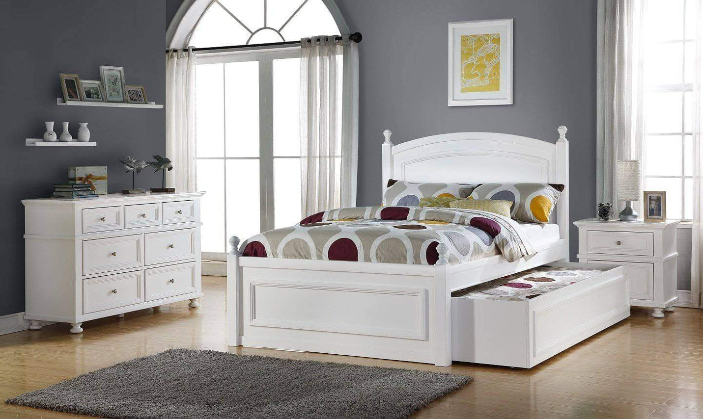 Melinda Full Size Bed Set with Trundle — Wholesale Furniture Brokers Canada