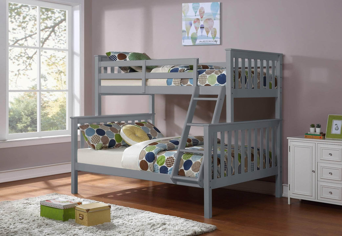 True Contemporary Tofino Twin over Full Wooden Bunk Bed — Wholesale ...