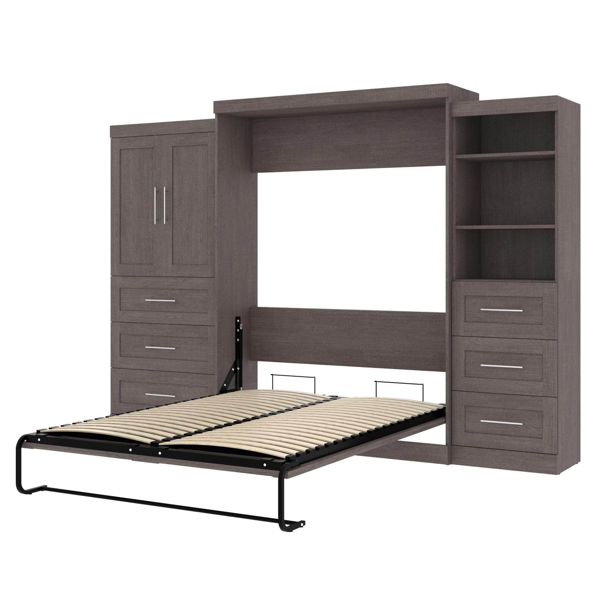 Modubox Pur Queen Murphy Wall Bed and 2 Multifunctional Storage Units ...