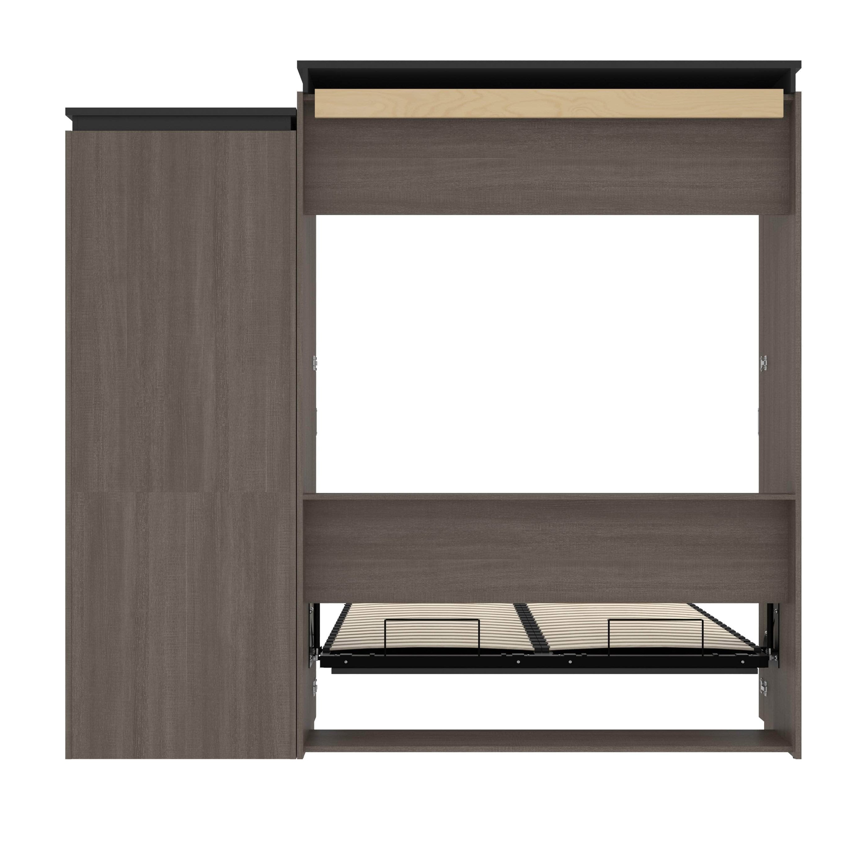 Modubox Orion Queen Wall Murphy Bed With Storage Cabinet And Pull Out Shelf — Wholesale