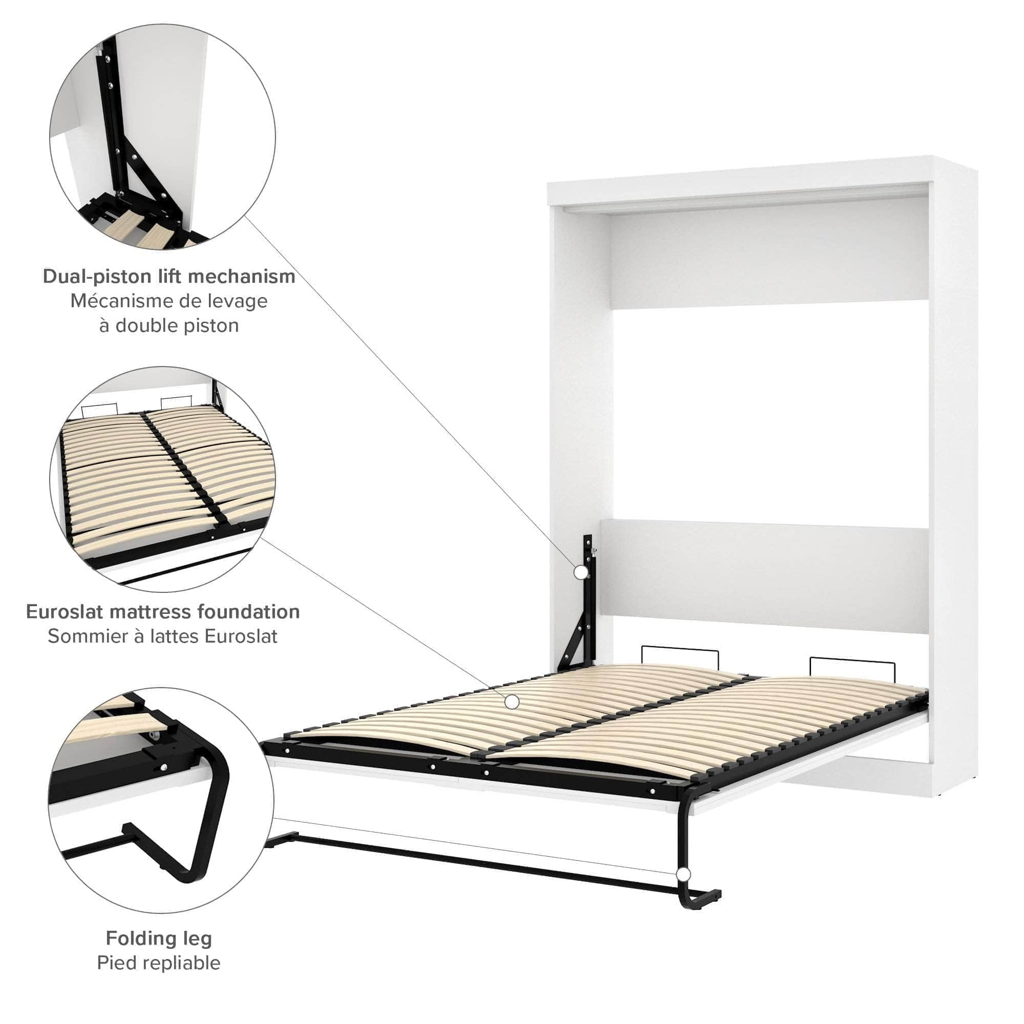 Modubox Pur Full Murphy Wall Bed and a Sofa — Wholesale Furniture ...