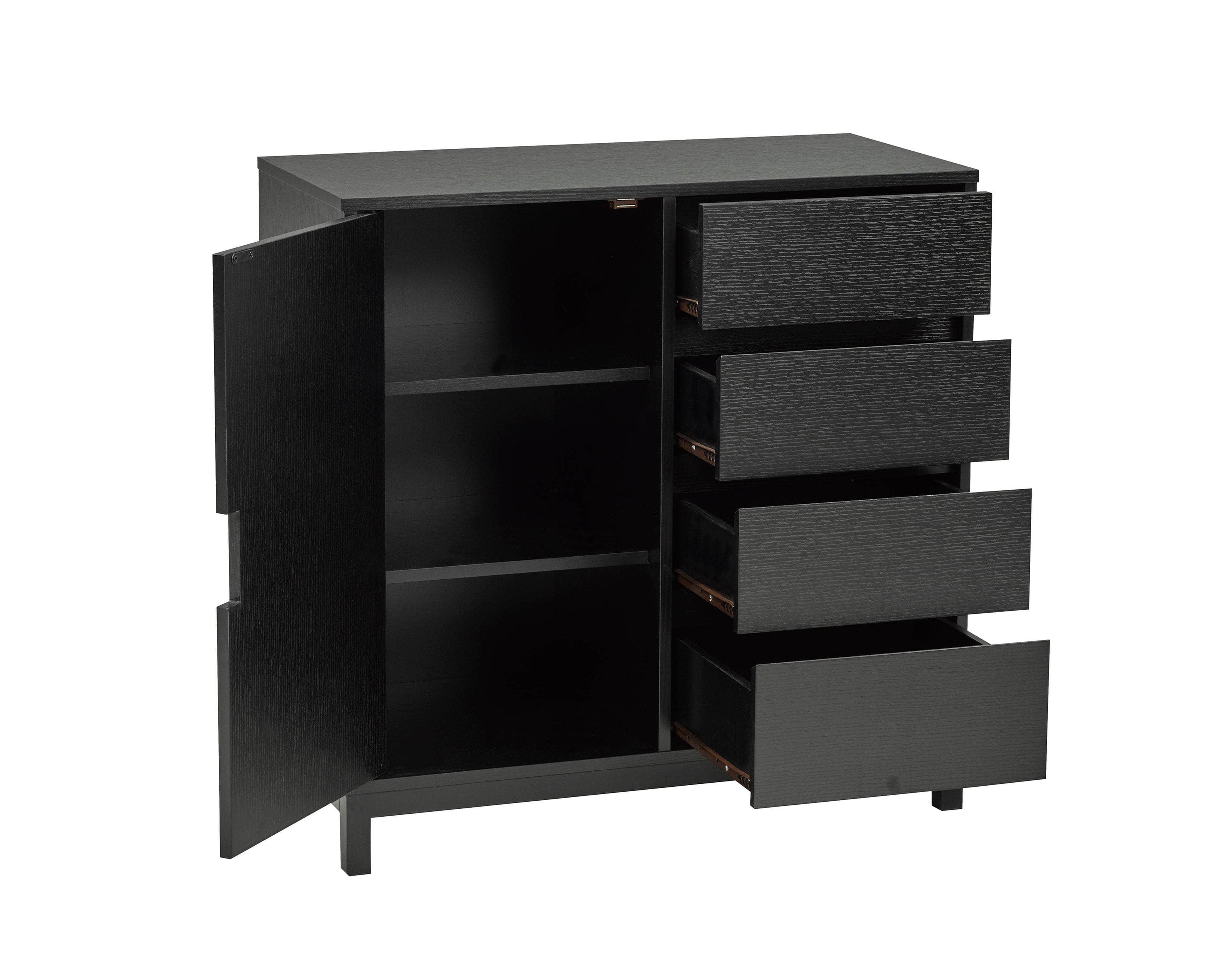 Brassex Inc. Slim Profile Buffet with Storage — Wholesale Furniture ...