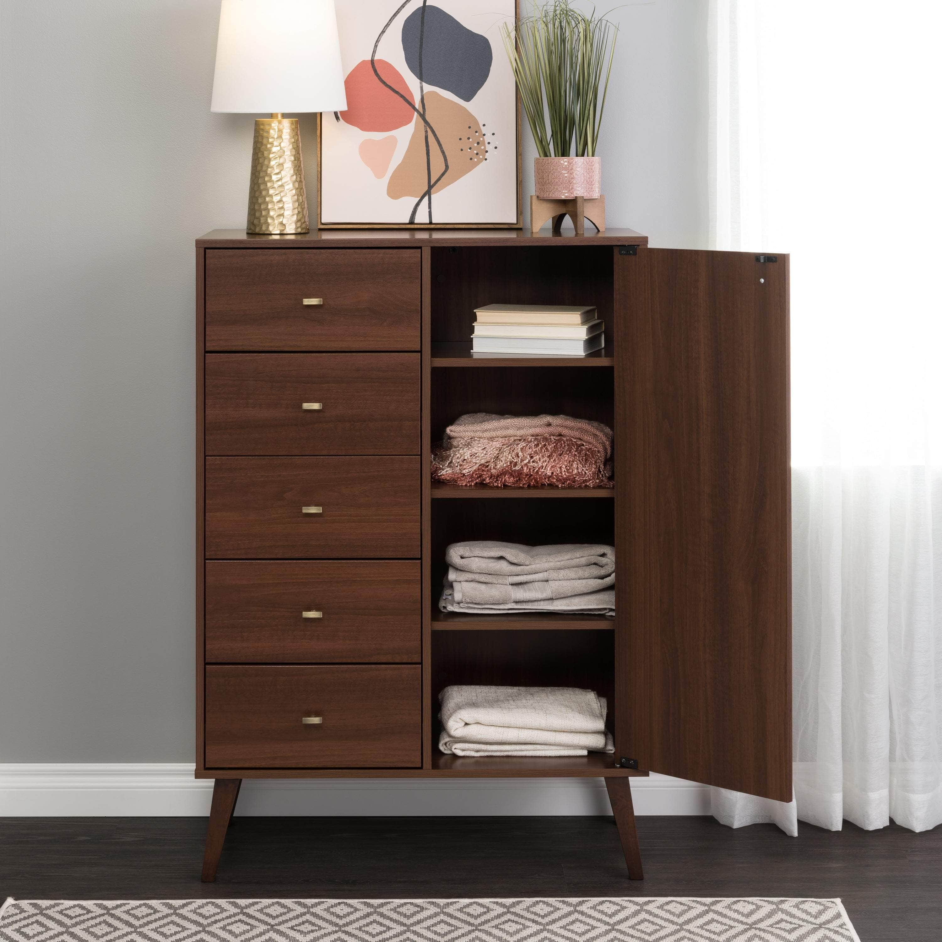 Pending - Modubox Chest Milo 5-drawer Chest with Door - Available in 4 Colours