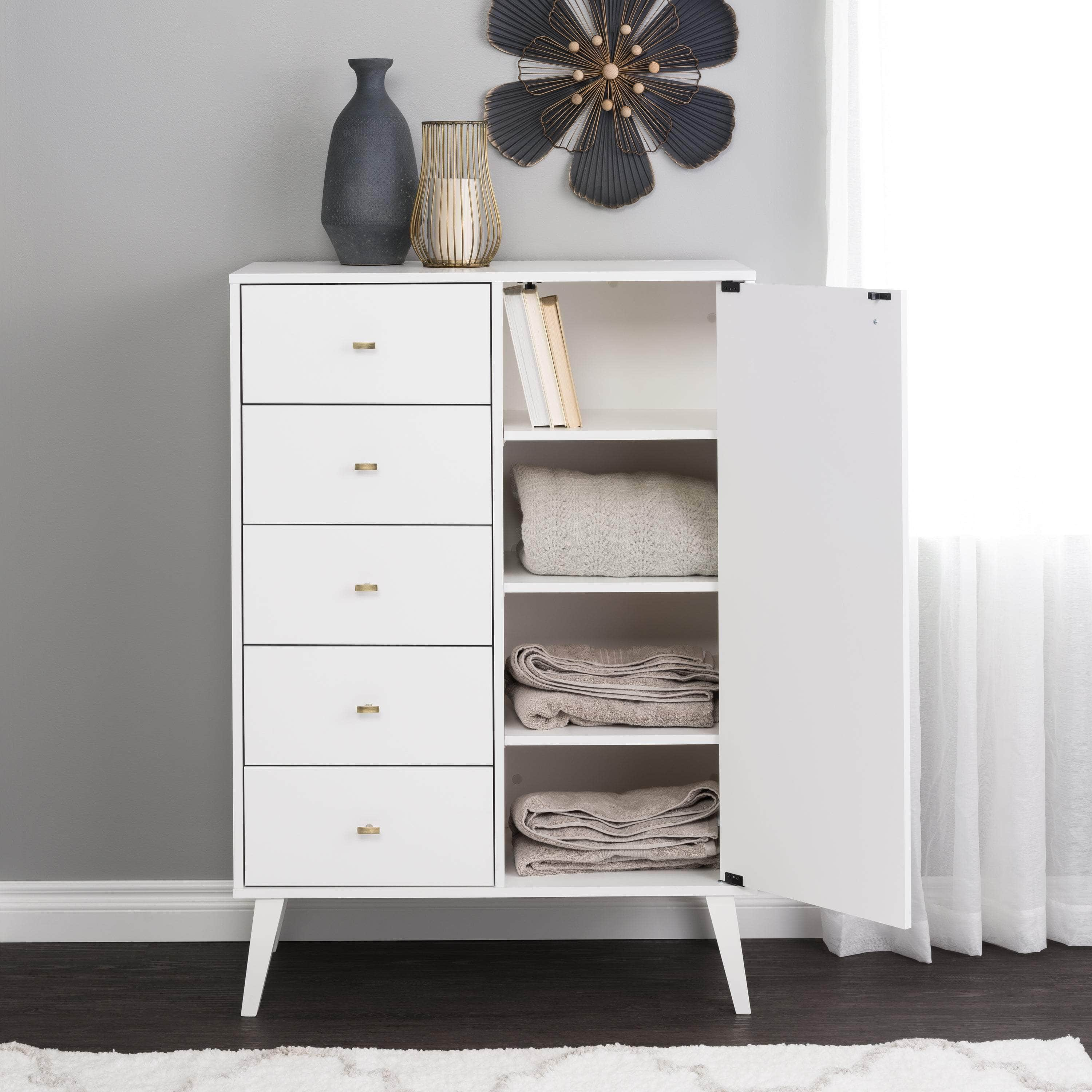 Pending - Modubox Chest Milo 5-drawer Chest with Door - Available in 4 Colours