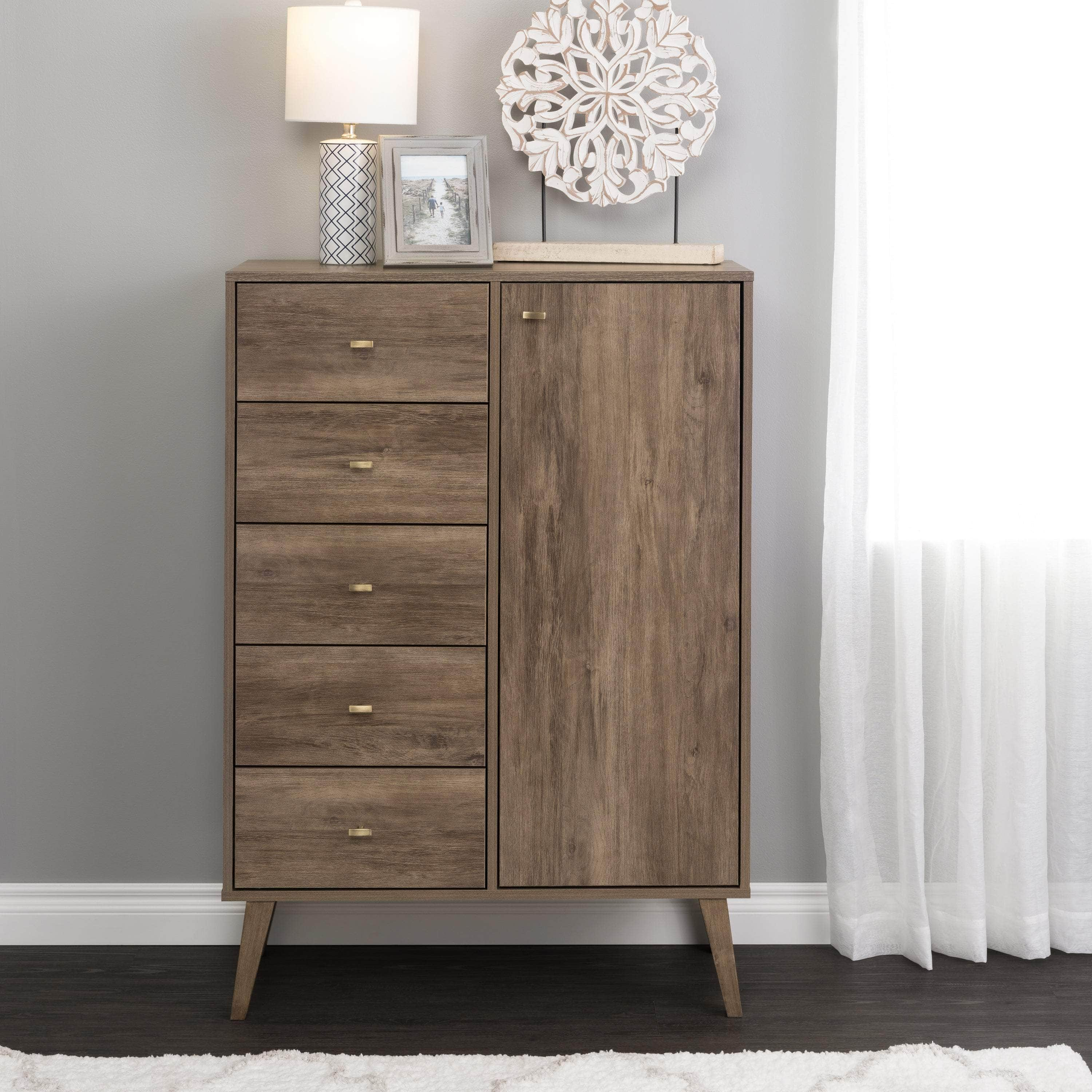 Pending - Modubox Chest Milo 5-drawer Chest with Door - Available in 4 Colours