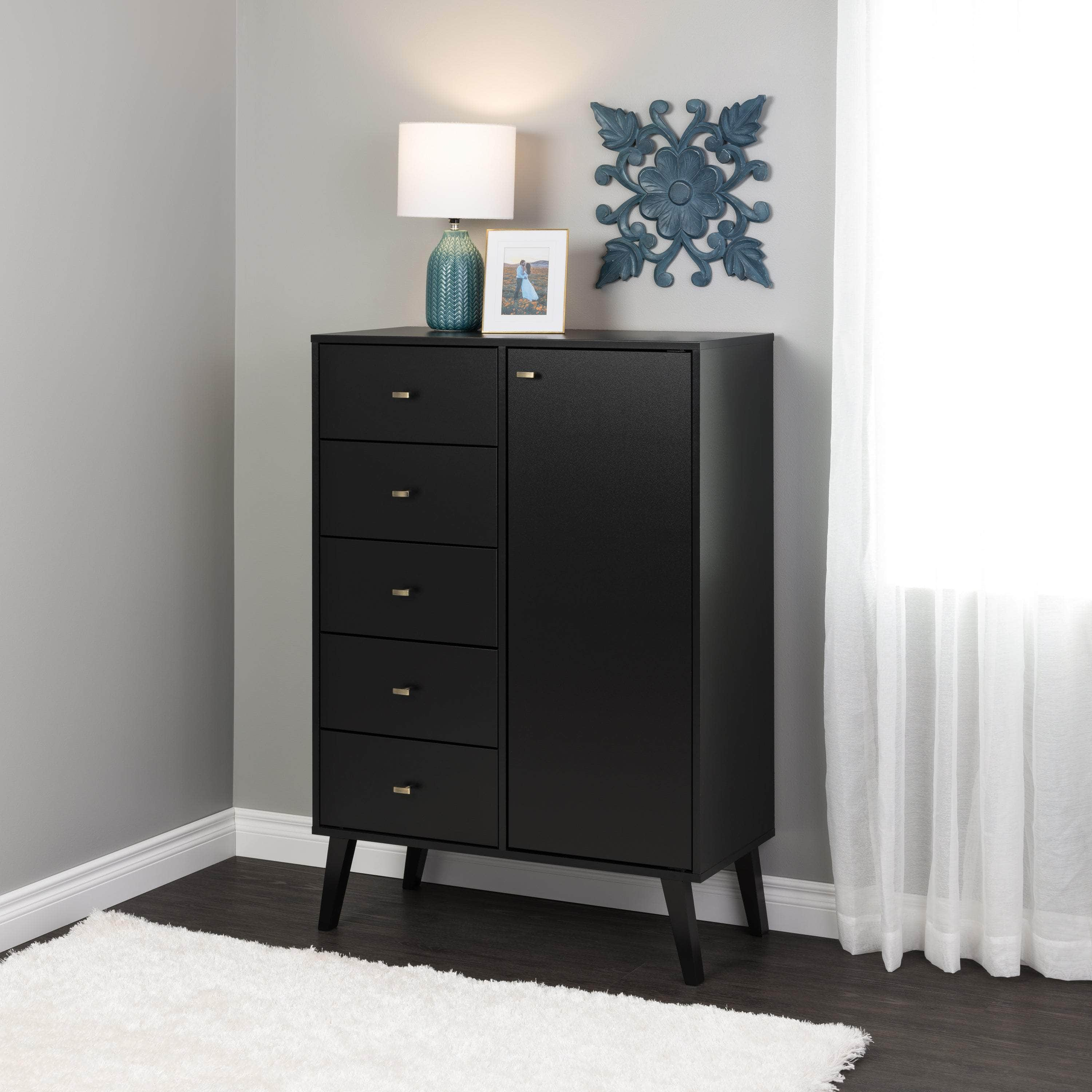 Pending - Modubox Chest Milo 5-drawer Chest with Door - Available in 4 Colours