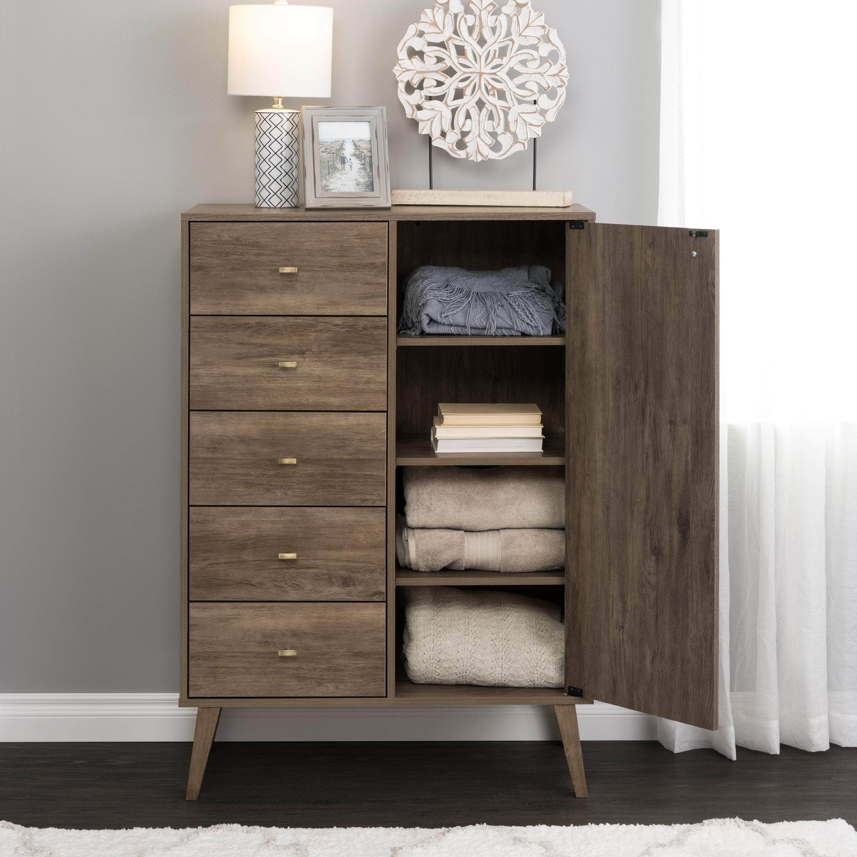 Pending - Modubox Chest Milo 5-drawer Chest with Door - Available in 4 Colours