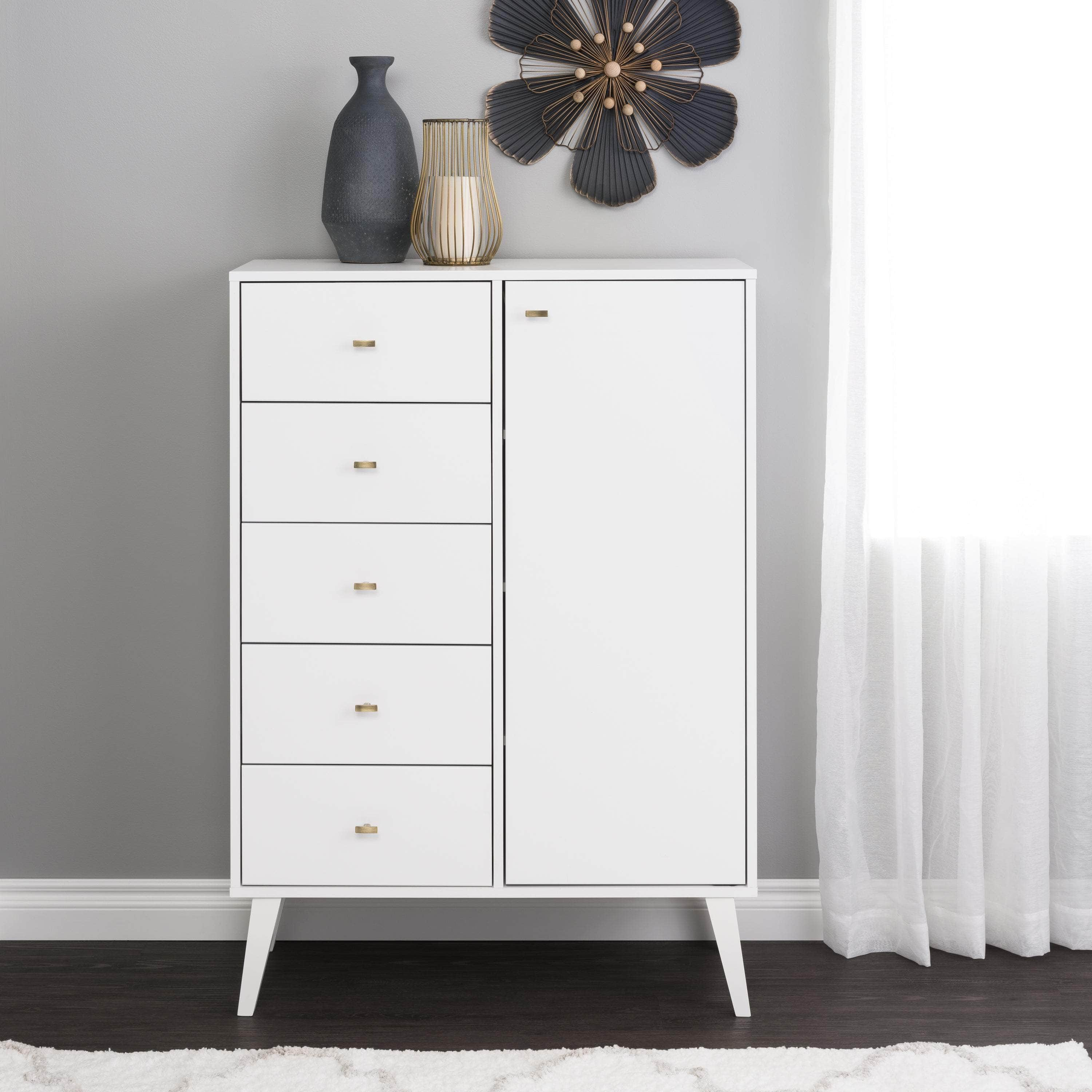 Pending - Modubox Chest Milo 5-drawer Chest with Door - Available in 4 Colours