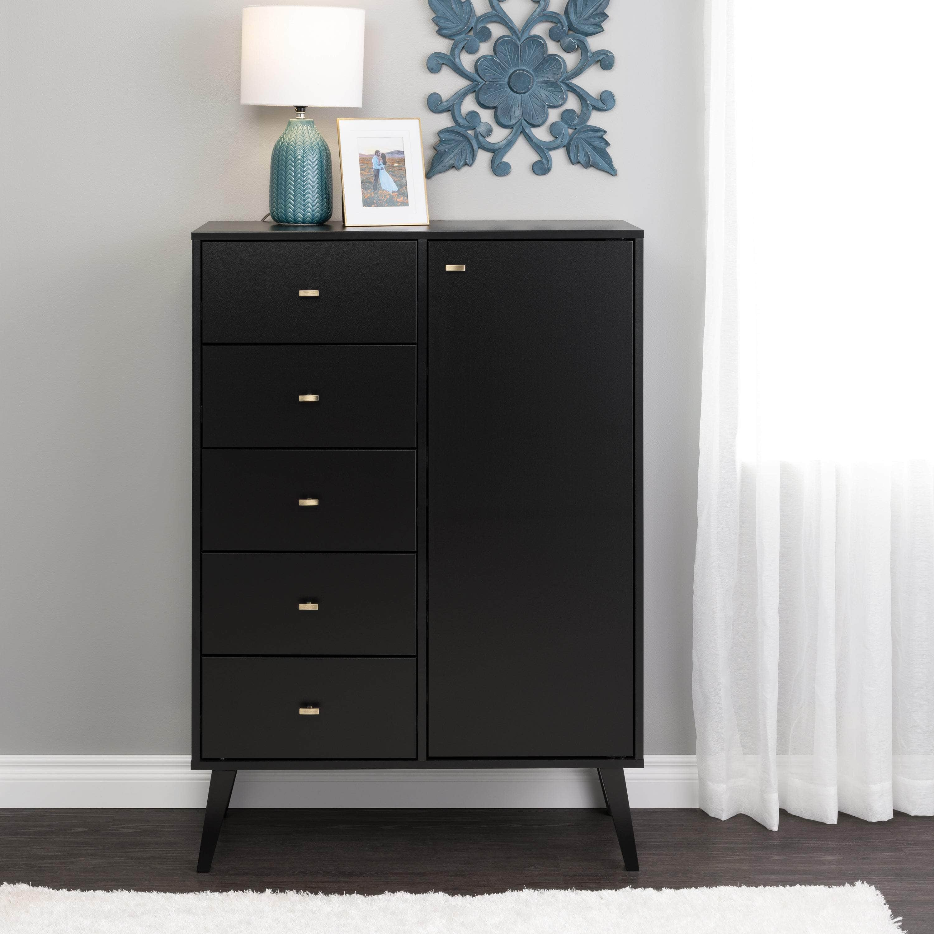 Pending - Modubox Chest Milo 5-drawer Chest with Door - Available in 4 Colours