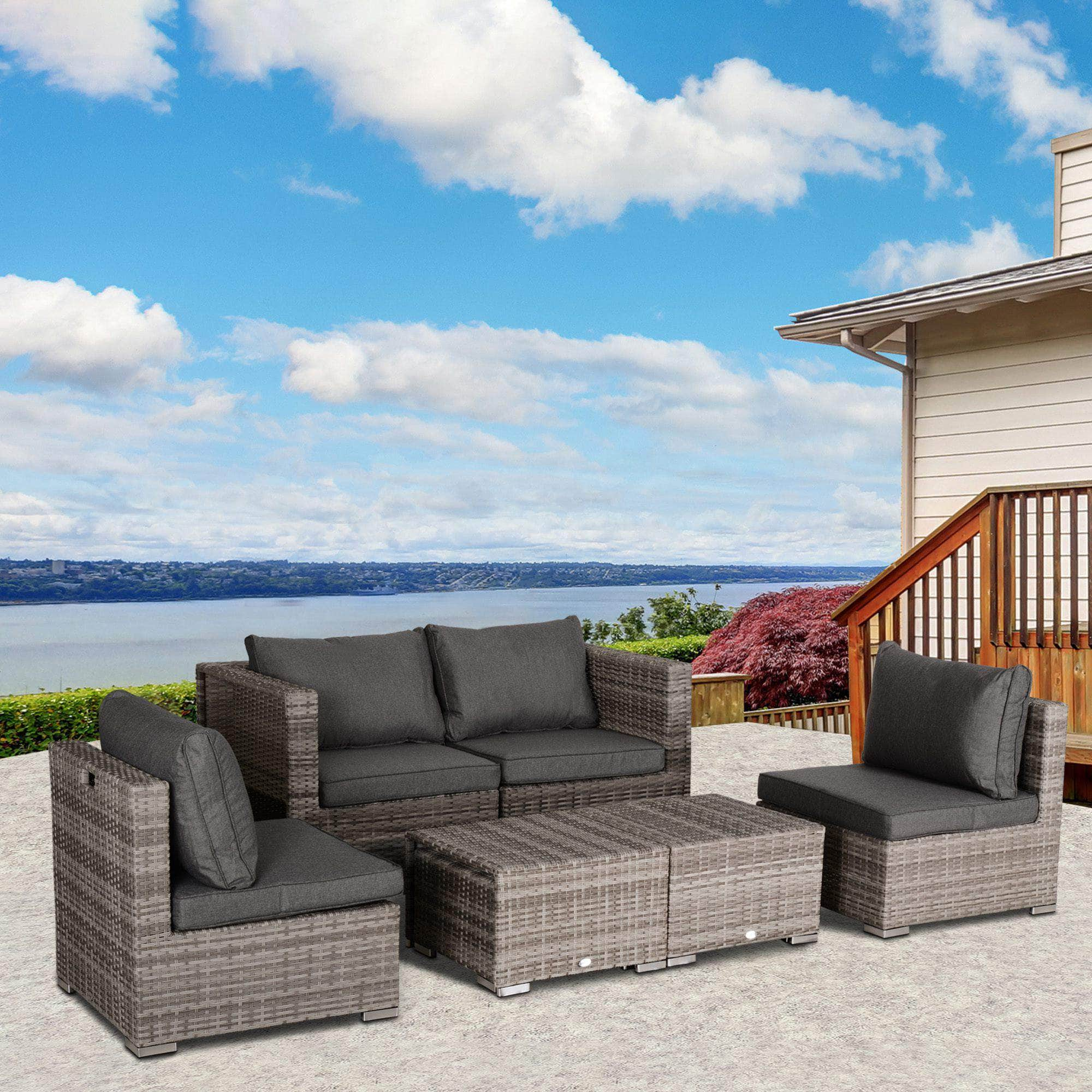 Modular wicker on sale patio furniture