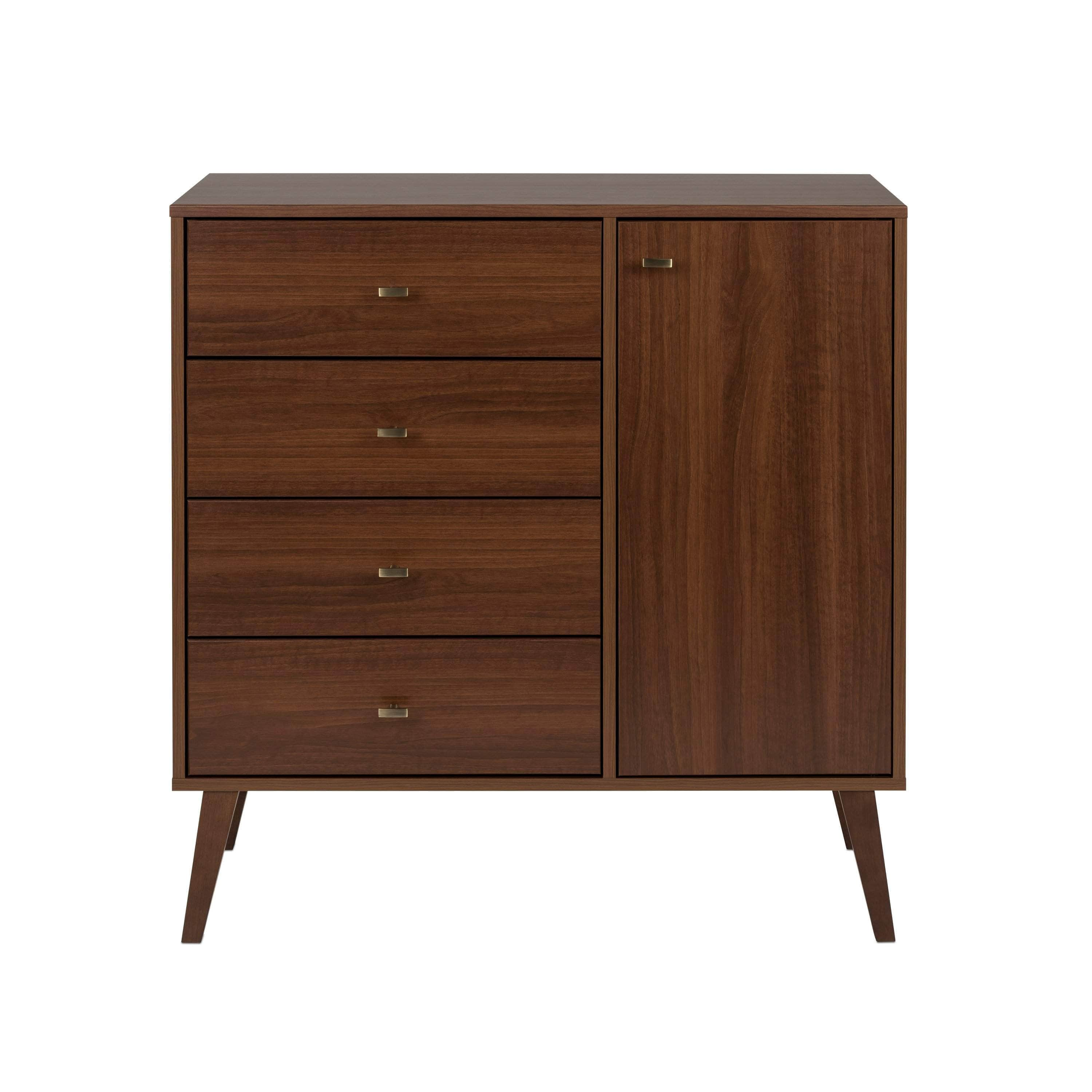 Pending - Review Drawer Chest Milo MCM 4 Drawer Chest with Door - Available in 4 Colours