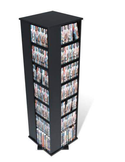 4-Side Revolving Bookcase Rotating Bookshelf Tower - On Sale - Bed
