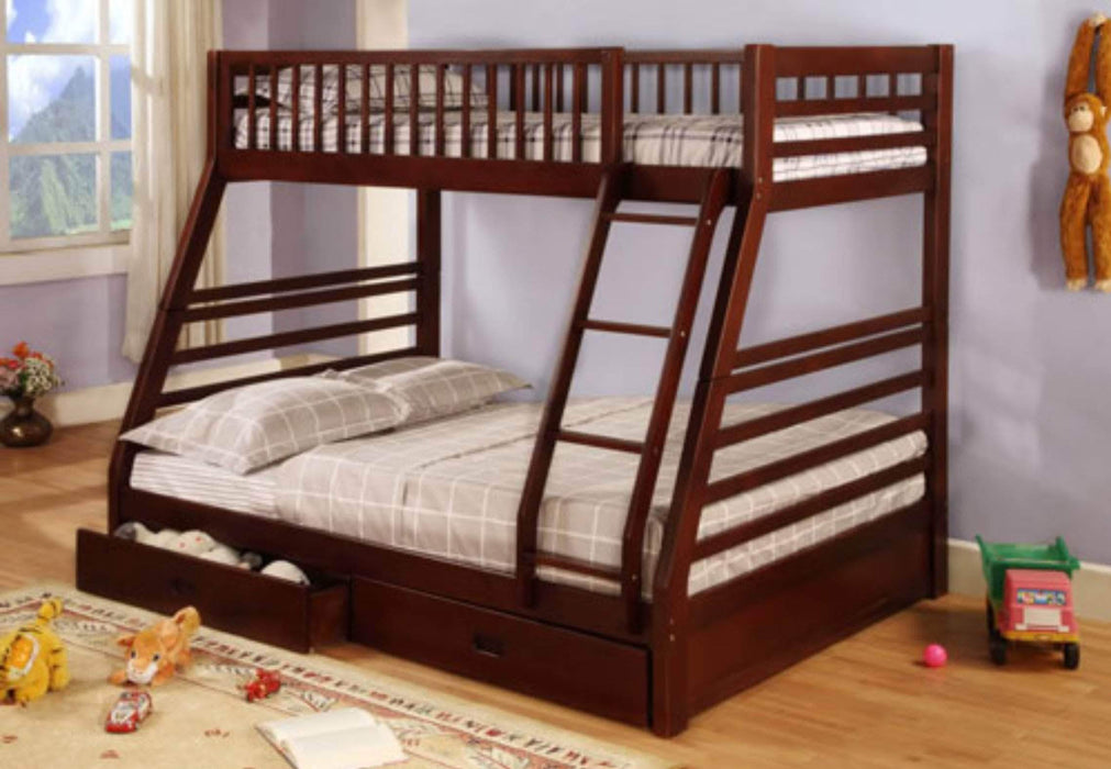 Alaska Twin over Full Bunk Bed with Storage Drawers — Wholesale ...